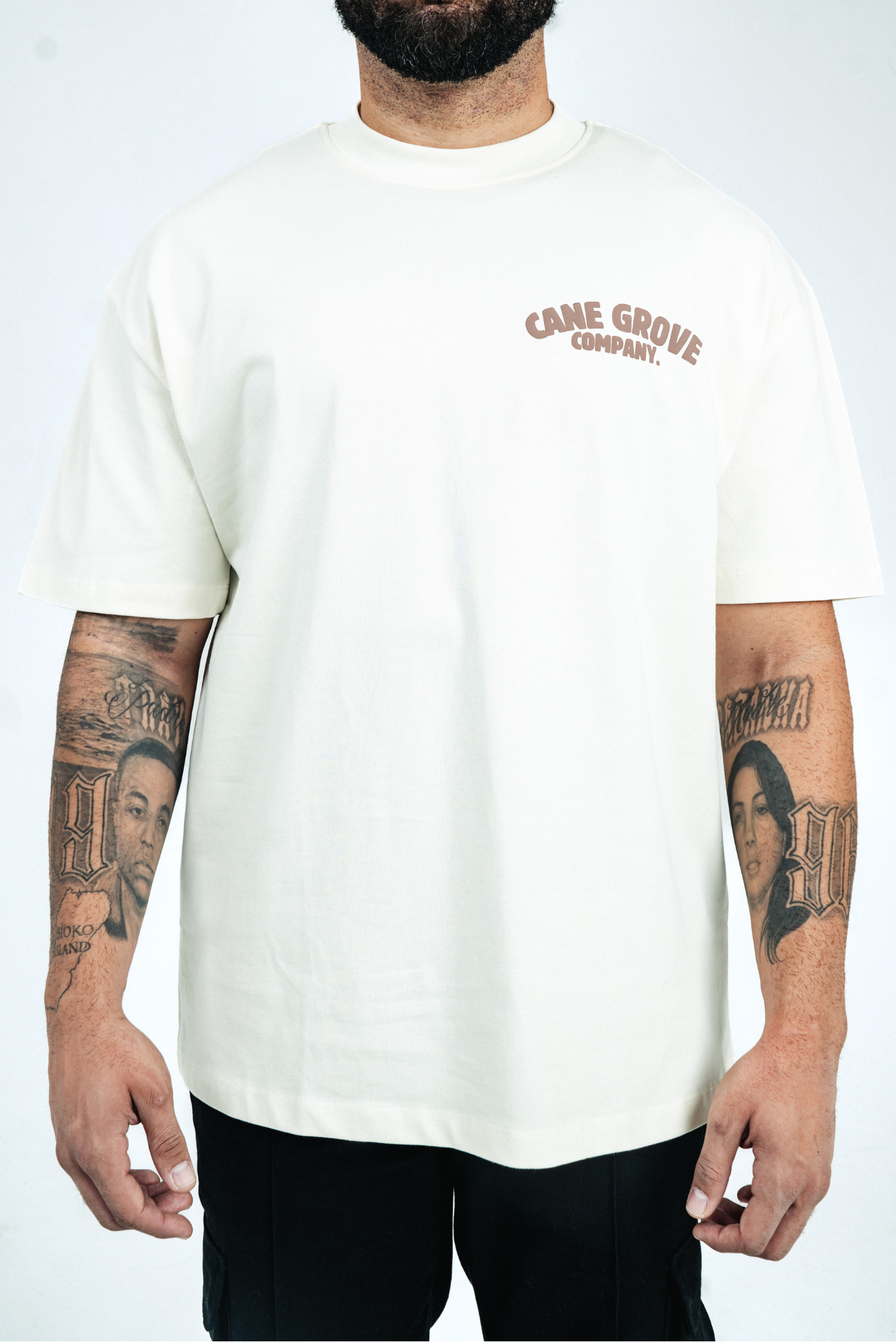 Company T-Shirt - White/Beige