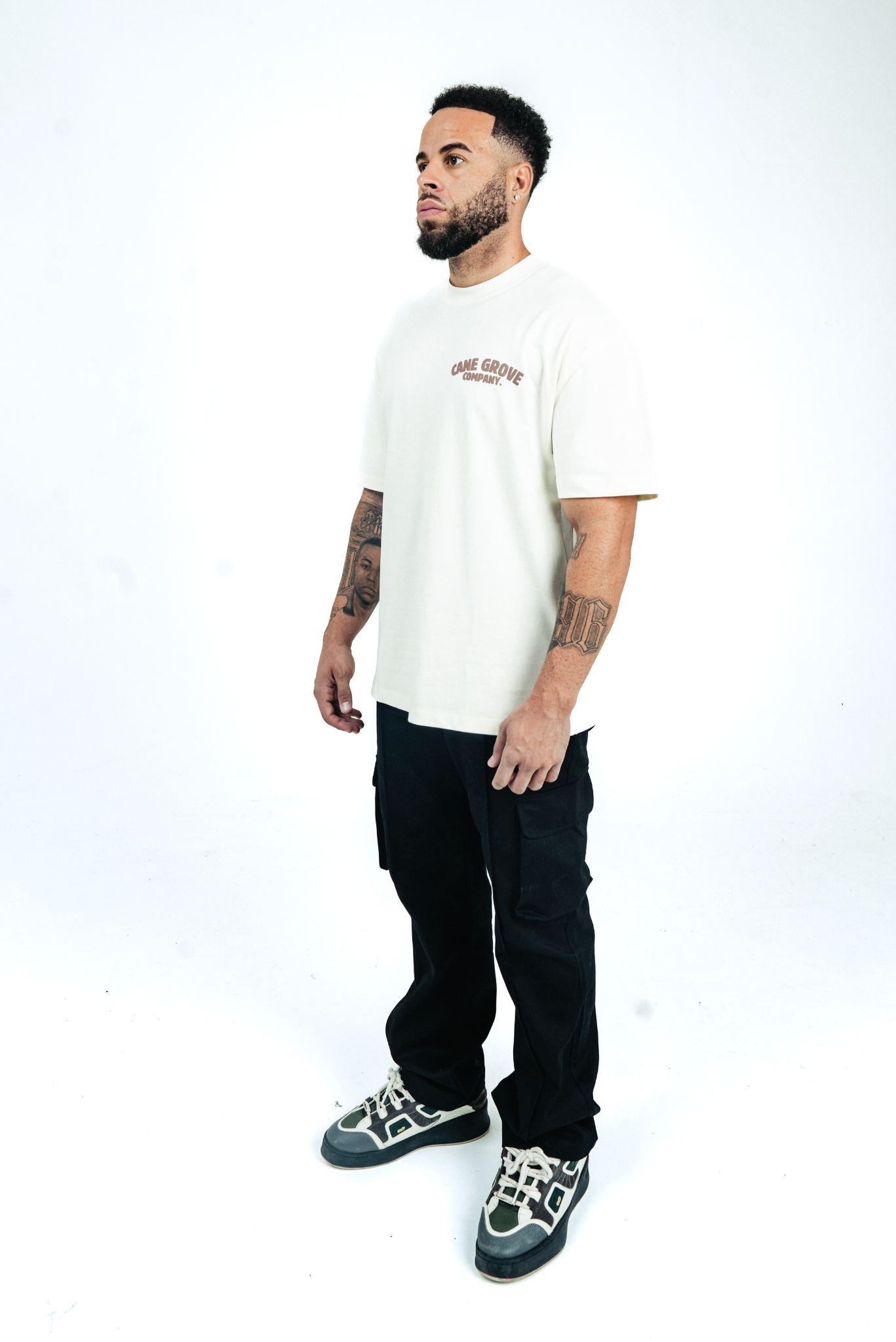 Company T-Shirt - White/Beige